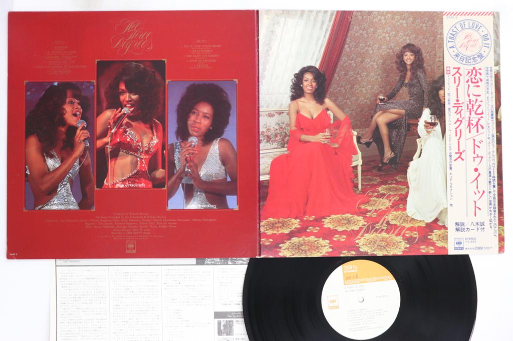LP Record THREE DEGREES - A Toast Of Love 25AP2 CBS SONY 1976 Japan Obi Soul/Funk Used