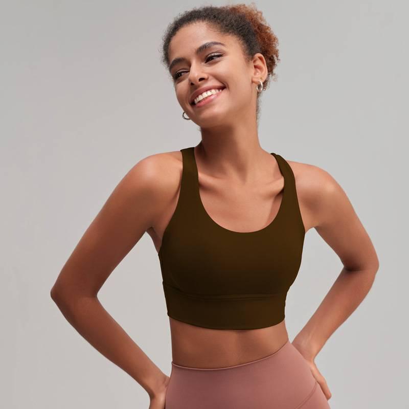 Women's High-Intensity Yoga Sports Bra: Crossback, Shockproof, Anti-Sag, Fitness Vest