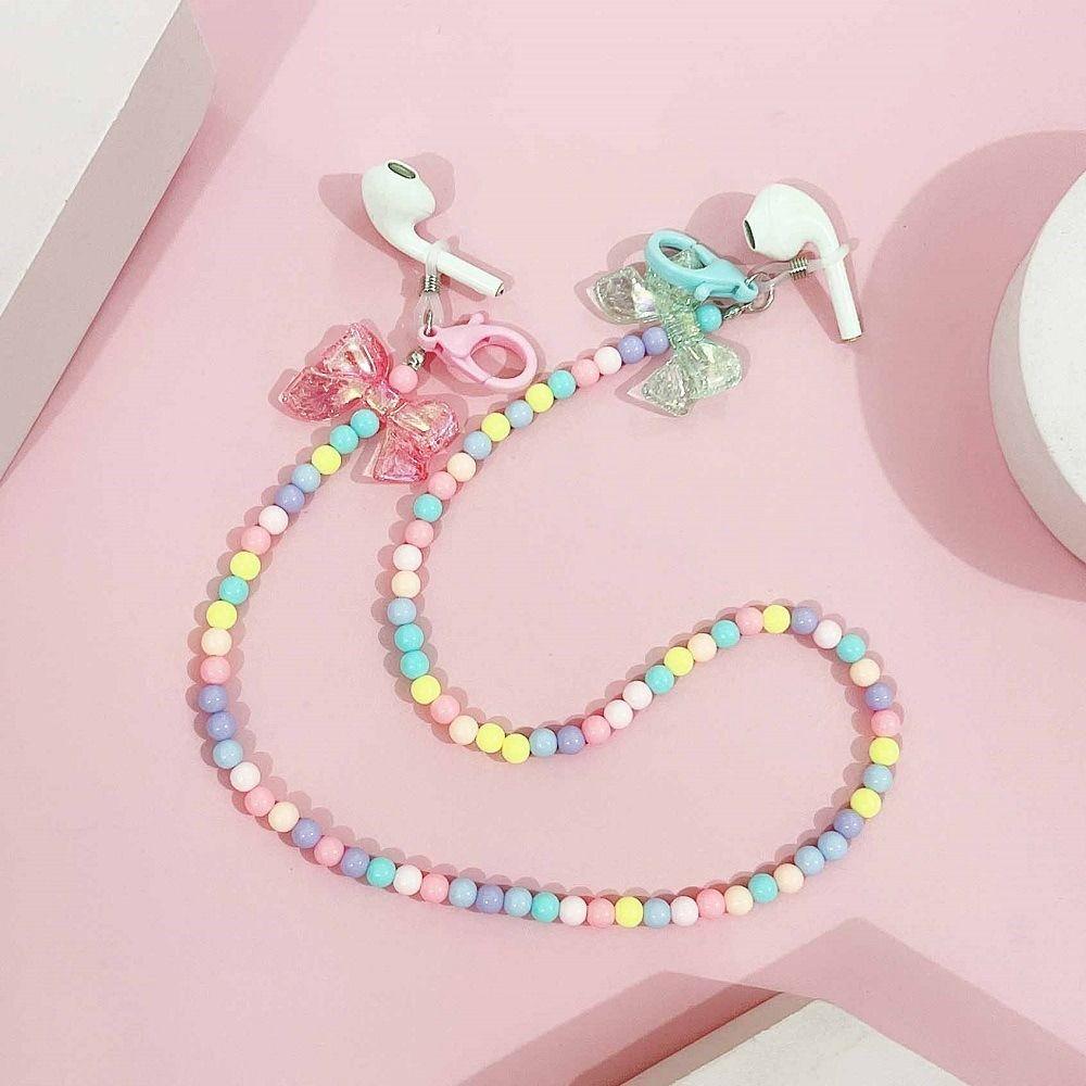 Cute Love Pearl Glasses Chain Anti-lost Mask Chain New Bowknot Hanging Rope
