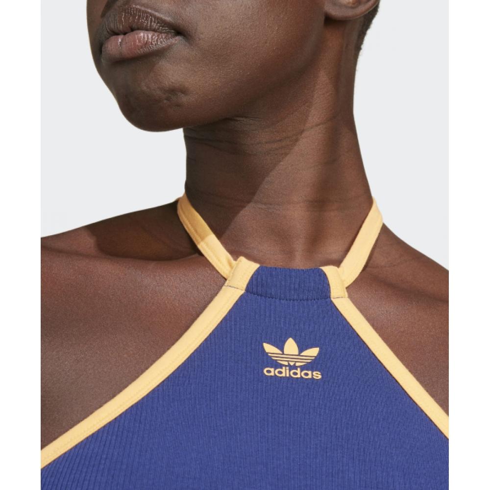 Adidas Rip Neck Top   Blue Jh0612