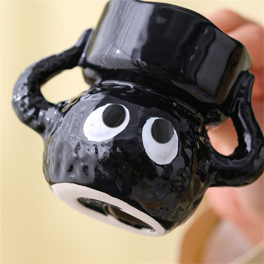 Modern Cartoon Briquette Ceramics Candle Holder Scented Aromatherapies Tealight Stand Candlestick for Bedroom Decoration