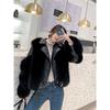 New Imitation Fox Fur Imitation Coat Women's Locomotive Short Thin Imitation Fur Coat