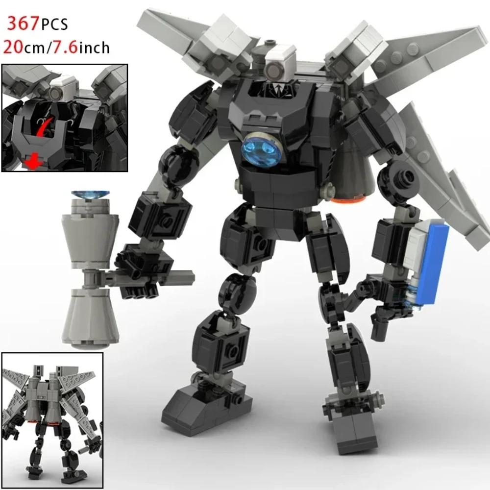 Moc Skibidi Toilet Action Figures Modello da costruzione Blocchi Camerman Titan Speakerman Surveillance Man TVMan Ragazzi Giocattoli per bambini Regali