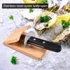 Oyster Shucker Set Oyster Shucking with Wooden holder Oyster Shucking Clamp Seafood Tools
