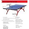 Double Happiness Foldable Indoor Table Tennis Table