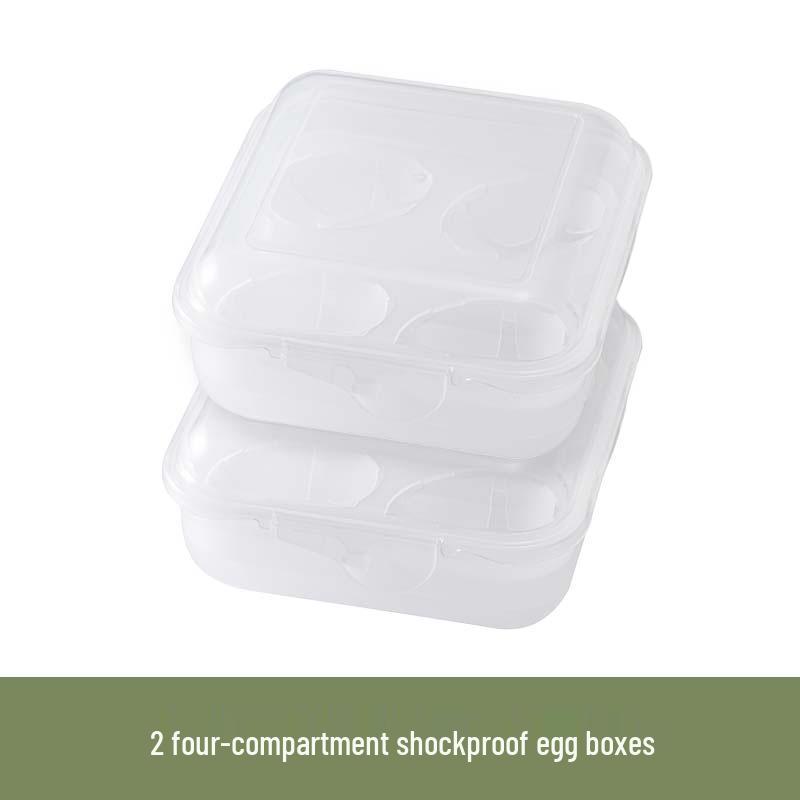 Shockproof Shatterproof Egg Holder - Portable, Anti-Fall Plastic Storage for Camping & Home