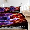 3pcs The Flash Duvet Cover Set, 1 Duvet Cover + 2 Pillowcases (No Insert), High-Definition Print for All Seasons,Durable yy251103049
