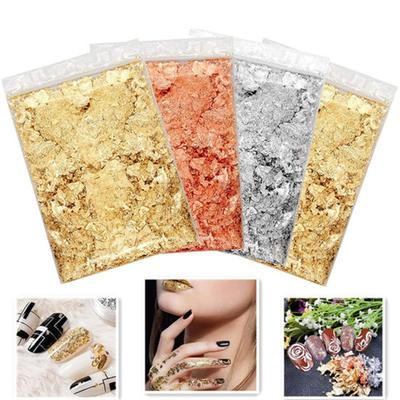 Nails Aluminium Foil Crushed DIY Chipped Metal Foil Flakes for Salon