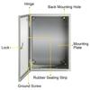 NEMA Steel Enclosure, 16 X 12 X 8\'\' NEMA 4X Steel Electrical Box, IP66 Waterproof & Dustproof, Outdoor/Indoor Electrical Junction Box, with Mounting