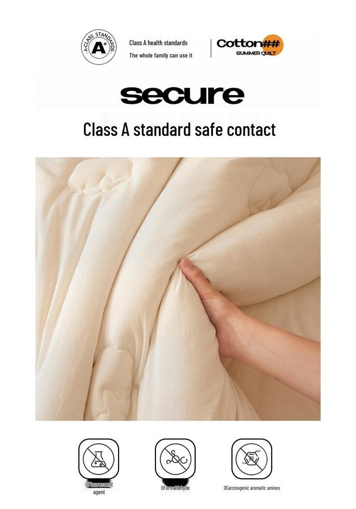 Winter & Summer Quilt: Xinjiang Long-staple Cotton, Thick, Pure Cotton Wadding, All-Season Use