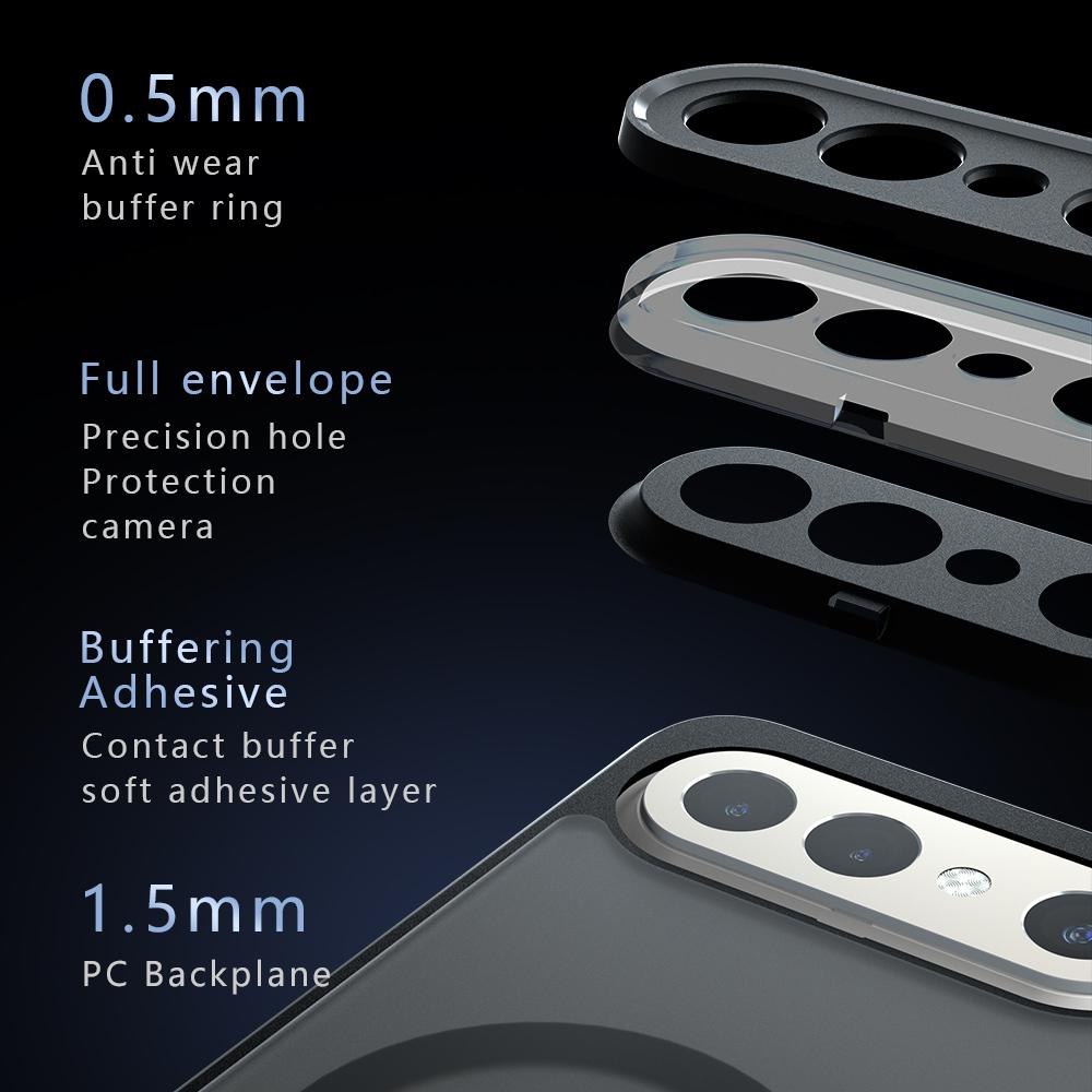 For Vivo X300 FE Case Skin Friendly Magnetic Matte Frosted Translucent Airbag Non-yellowing Anti-Fingerprint Cover