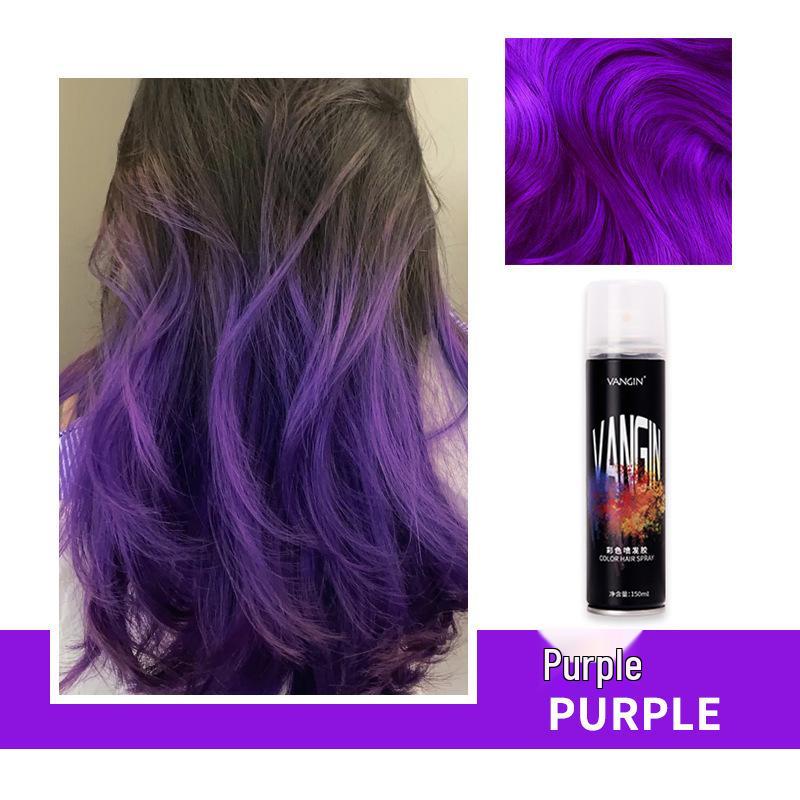 Temporary Washable Hair Dye Spray - One Spray for Black Color