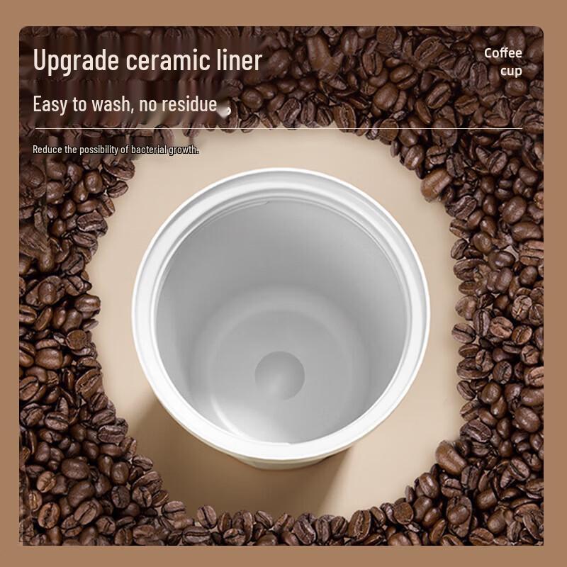 TOMIC 380ml Ceramic Lined Portable Coffee Cup