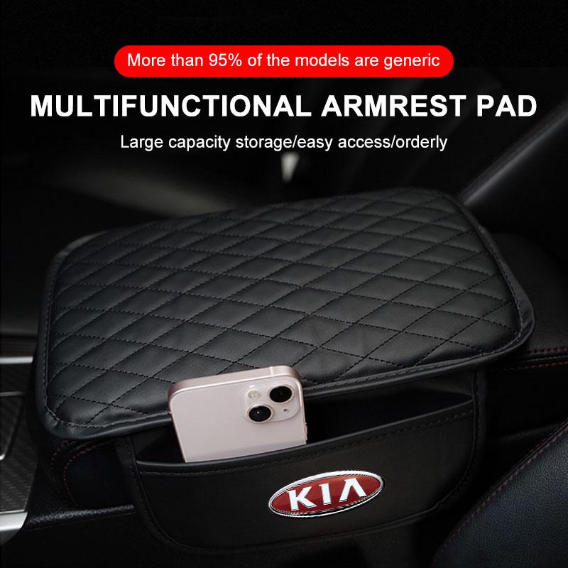 1Pcs Leather Car Armrest Mat Tissue Boxes Height Pad Armrest Box For KIA Sportage Ceed Rio 3 4 k2 k3 k4 k5 k6 K7 K8 Picanto Sorento Optima