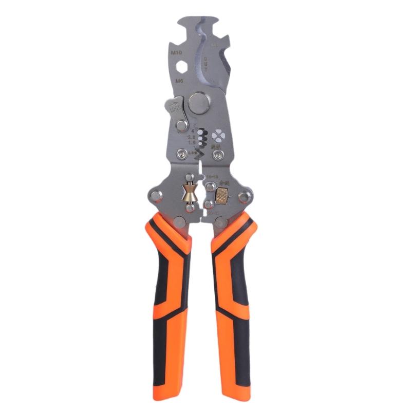 8inch Foldable Wire Stripping Pliers Multifunctional Crimper For Wire Peeling Cutting Dividing Electrical Pliers Tool
