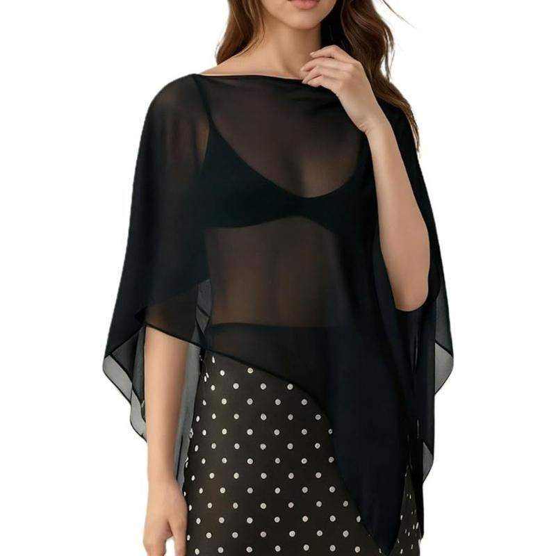 Leggero Sciarpa in Chiffon Con Protezione Solare UPF30+ Per Donne Estate Spiaggia Vacanza E Pendolarismo Quotidiano