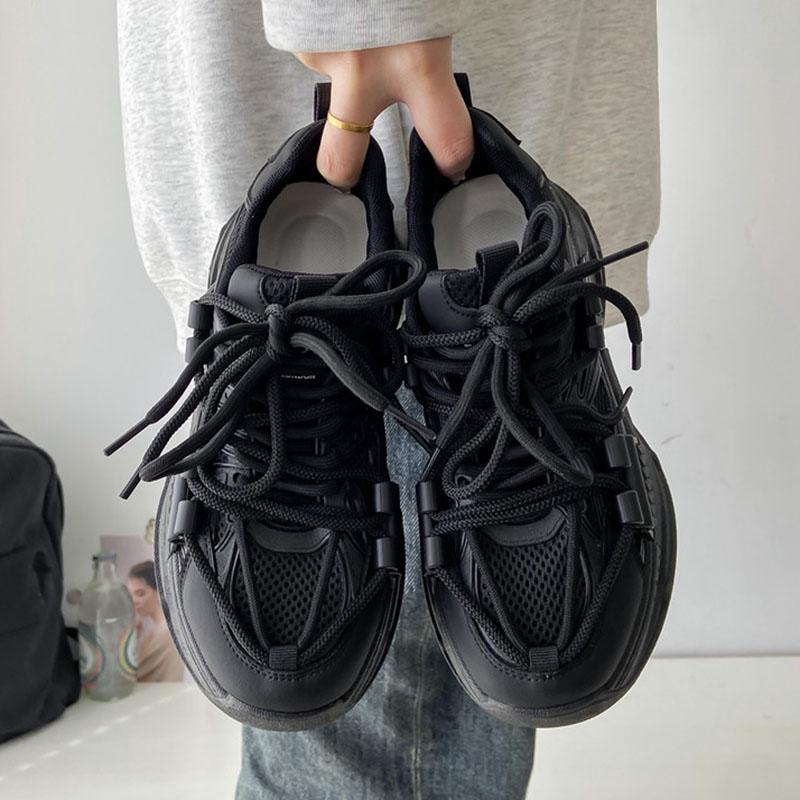 American Style Chunky Platform Sneakers Women Spring Thick Soled Sport Shoes Woman Designer Platform Shoes for Women