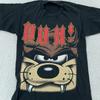 Vintage Looney Tunes Taz Shirt XS/S Black DUH! Tee Tasmanian Devil Cartoon