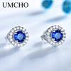 Umcho 925 Sterling Silver Women's Stud Earrings Classic Simple Fashion Jewelry