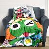 Keroro Army Adventure Flannel Blanket Super Soft Warm Cozy Blanket For Sofa Bed Office Travel Allseason Home Decor Gift