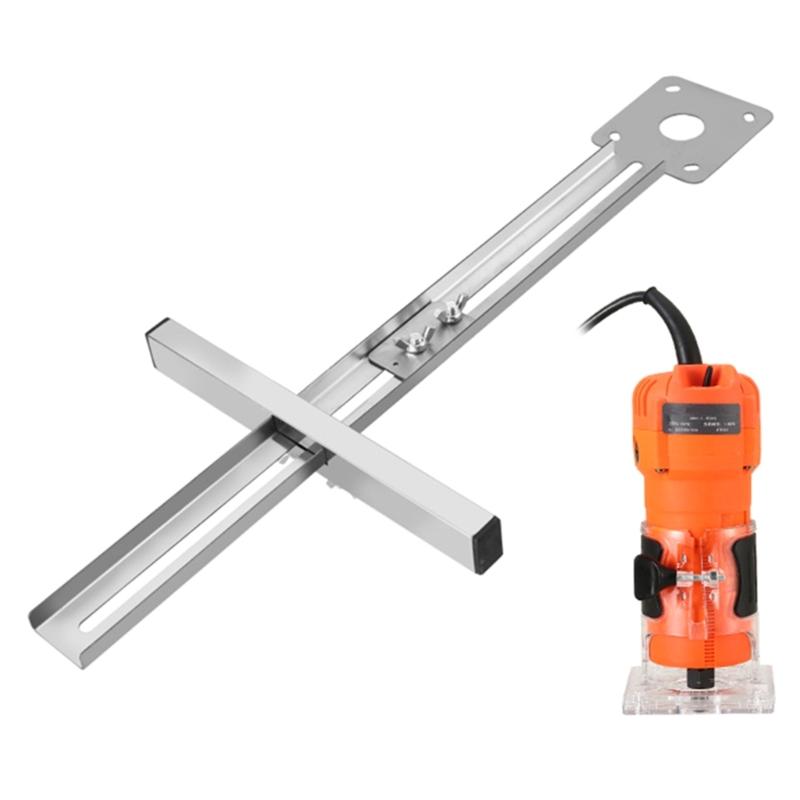 Staffa per scanalature di fresatura per router, Scanalature di fresatura per router, Piastra per tavolo router, Macchina per rifilatura a ribalta per fresatura legno