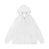 Men's Solid Color Full Zip Hoodie Sweatshirt