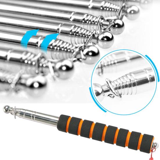 Teleskopická vlajková tyč s protiskluzovou rukojetí odolná proti opotřebení Široce používaná teleskopická tyč na vlajku Ruční výsuvná výsuvná vlajková tyč