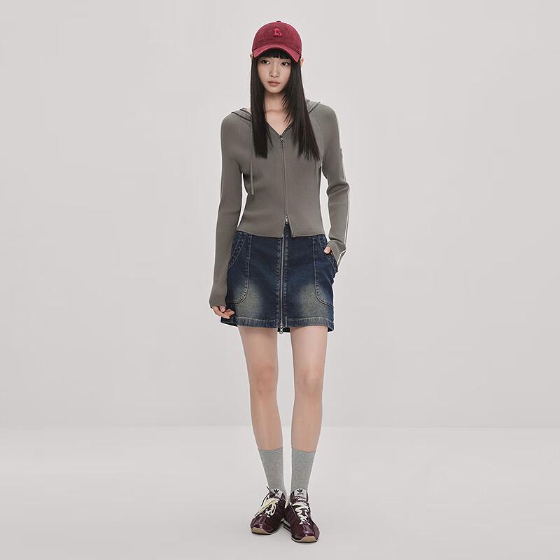 LEDIN Autumn Hooded Slim Knit Cardigan