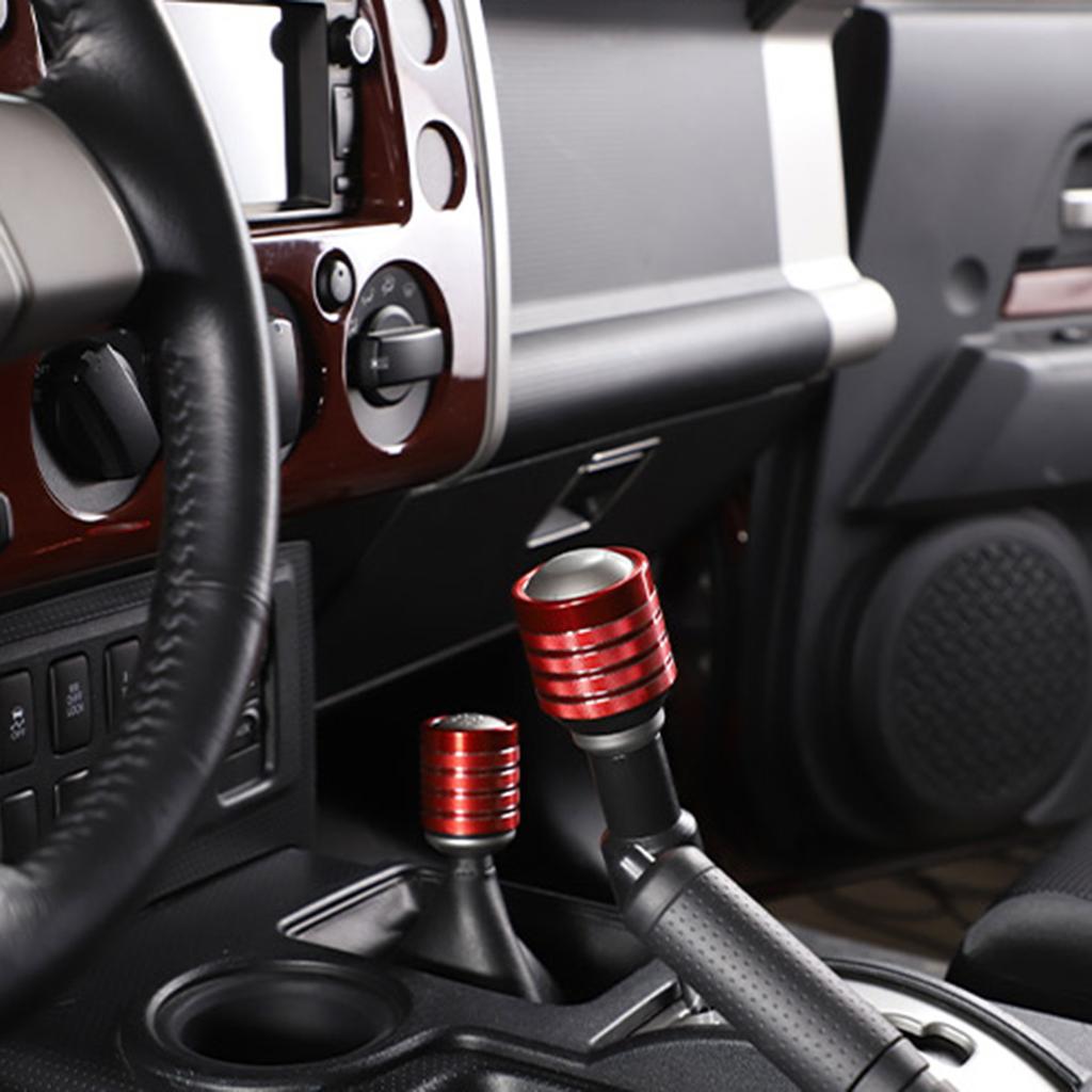 Shift Knob Cover Gear Knob Cover Metal Modification Manual Knob Cover Gear Shift Head Cover Car Interior Accessories