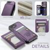 For iPhone 17e 16e Wallet Case PU Leather Flip Cover RFID Blocking Card Holder Magnetic Clasp Kickstand Shockproof Phone Case