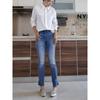 20% Off for One Piece, 50% Off for Two Pieces, Export USA Off for Big Brand NY Ankle-Length Thin Autumn Blue Trousers Split Denim