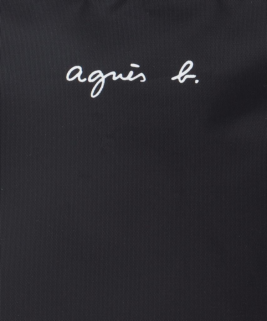 agnes b. Women's Logo Handbag AC12 E SAC Free Black