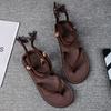 Beach Sandals Men's Simple Fashion Foreign Trade Couple Shoes Large Size Bag Head Slippers Fashion Two-color Cool Slippers
