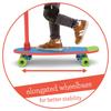 Chillafish Skatey Scooty Kolonožka Kolonožka Autentická 2v1 & Skateboard, Červená, 4-Kolečková (CPSS01RED),