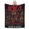Slayer Band Decken Korallenfleece Plüsch Herbst/Winter Atmungsaktiv Super Weich Überwurfdecken für Sofa Schlafzimmer Teppichstück