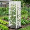 Plant Netting Cover 2 Pieces Square Vertical Mesh With Zipper Tomato Plant Cage Cover For Vegetable Fruit Strawberry Blueberry