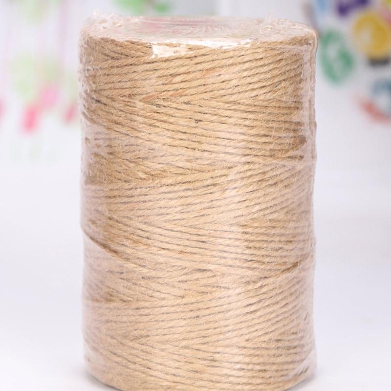 Natural Fiber Rope Soft Wrapping Cord Twine Rope For Creative Sewing Project Gardening Home Decoration And Packaging