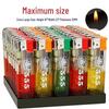 50-Pack Disposable Direct Flame Lighters for Household and Retail Use