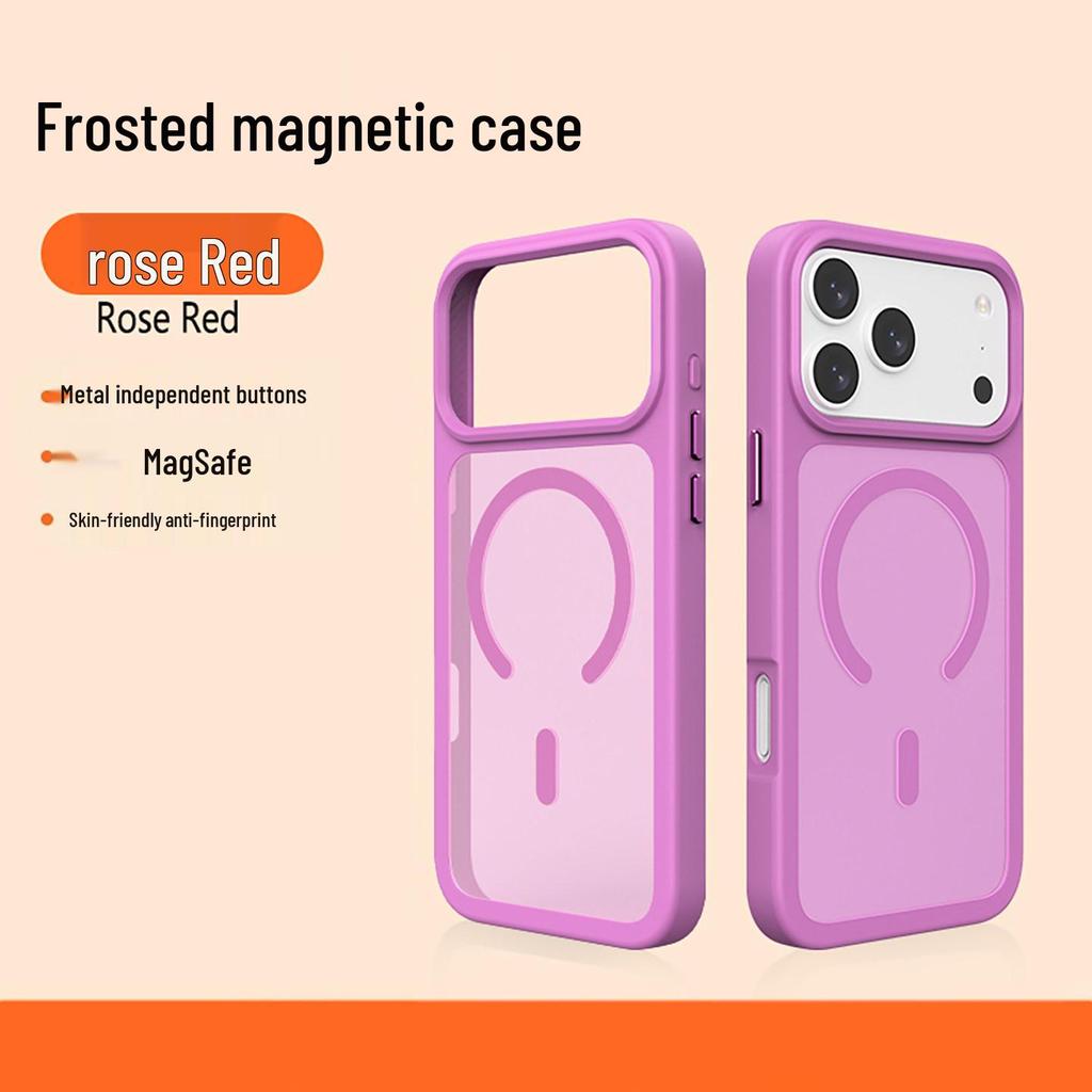 iPhone 17 Pro Max Matte Magnetic Skin Phone Case - Full Coverage, Anti-Drop Protection