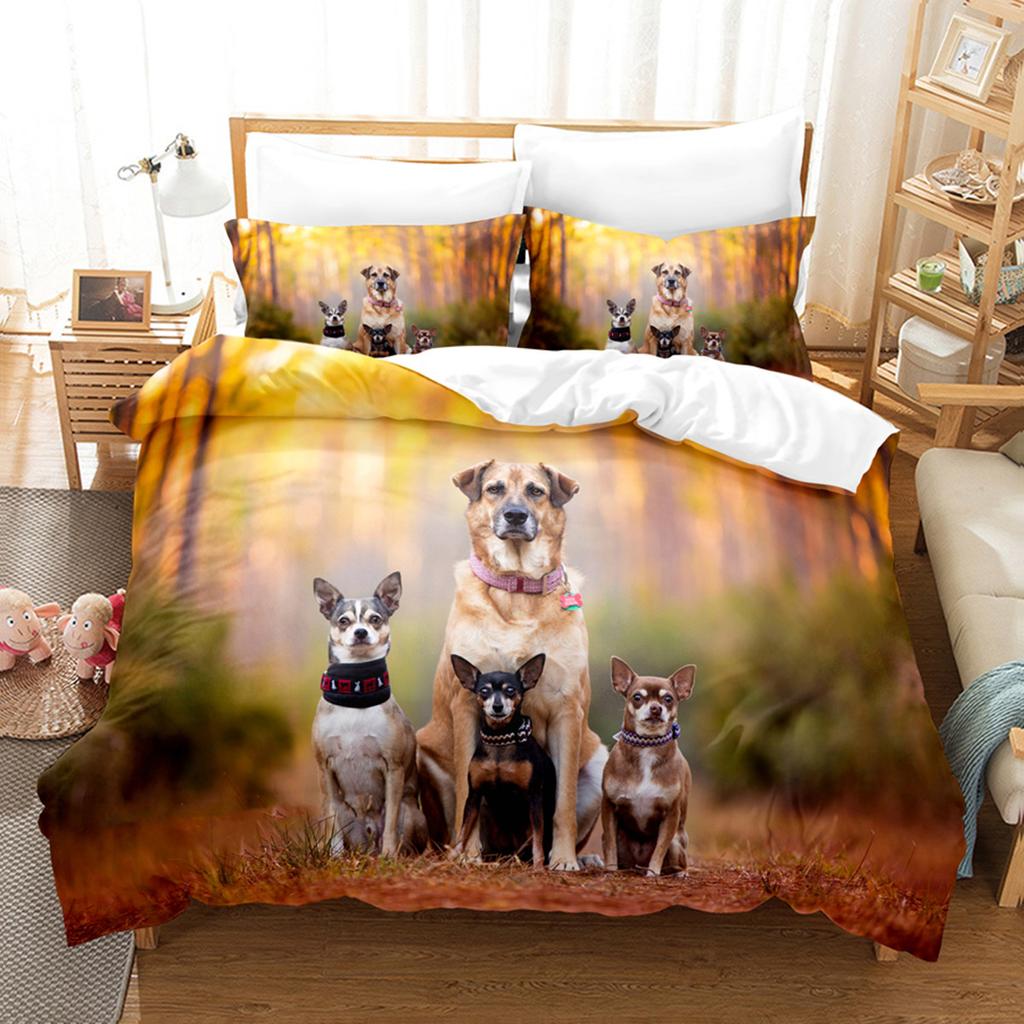 English Bulldog Duvet Cover Sad And Tired Bulldog European Pure Breed Animal Room Home Decorative 3 Piece Bedding For Kid Women