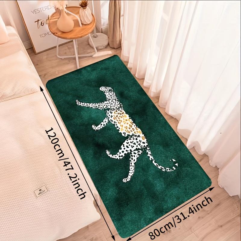 1Pcs Anti Fatigue Kitchen Rug Leopard Waterproof Non-Slip Thick Cushioned Kitchen Mat Heavy Duty Comfort Standing Mat for Kitchen