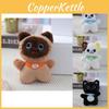 Cute Cat Plush Keychain Soft Kitten Bag Charm Adorable Furry Stuffed Doll