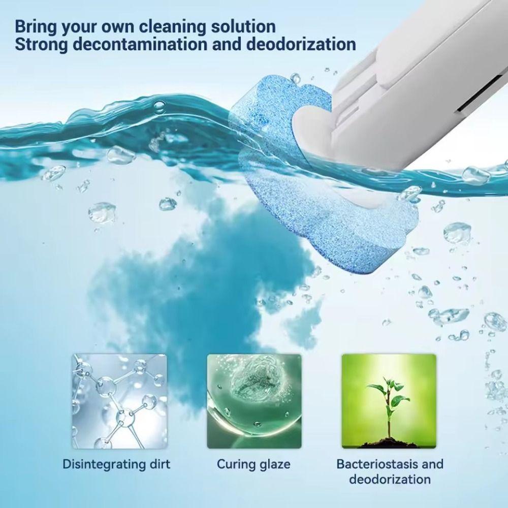 6 Stück Wandmontierte Einweg-Toilettenbürste Heim Badezimmer Reinigungszubehör