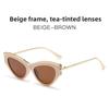 Leopard Inspired Cat Eye Glasses With Pc Lenses For Style And Sun Protection