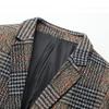 Classic Plaid Spring Autumn Blazer for Men Clothing Fashion Menss Suit Jacket Men Coat Costume Jackets Manteau Homme Jackets