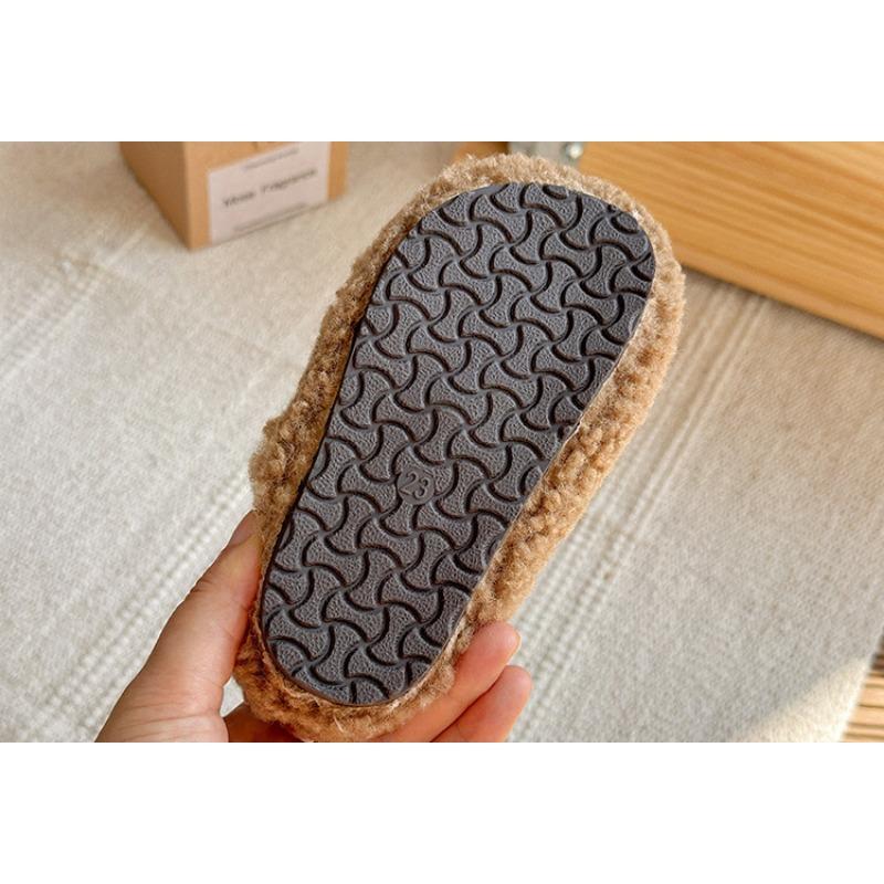 Sapatos Loafer de Inverno para Meninas com Forro de Lã Sapatos Quentes de Algodão