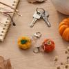 Knitted Pumpkin Keychain Crochet Ornament for Bag Decoration