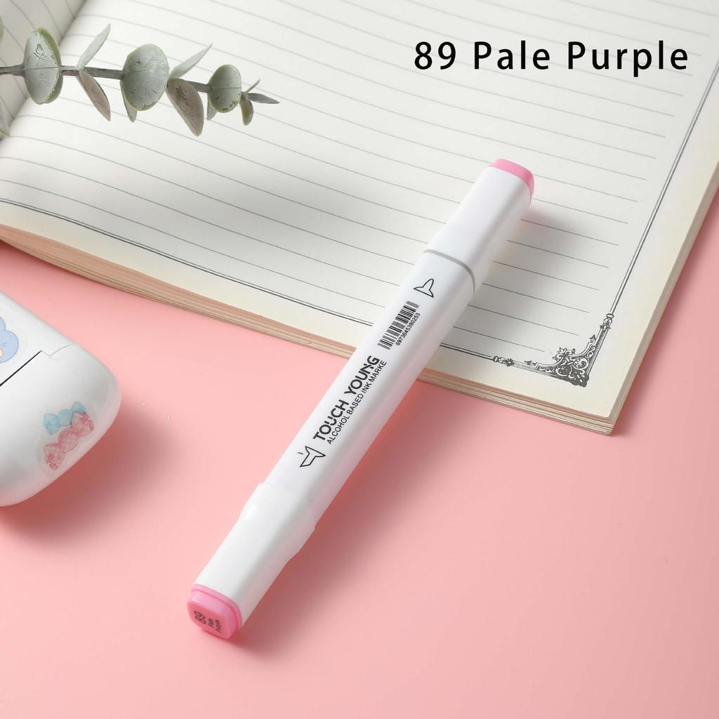 6th Gen Double Tip White Square Barrel Oil-Based Marker for Drawing & Hand-Painting