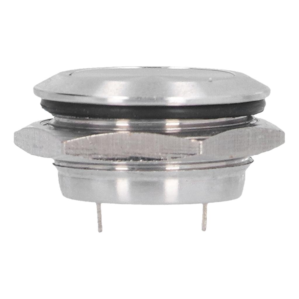 5Pcs Flat Top Button Switch Stainless Steel Waterproof Screw Terminal Power Accessories 0?220V