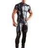 Sexy Mens Seductive  Zipper Siamese Lingerie Bodysuit Underpants Sleepwear